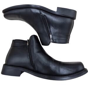 Jazamé Men's 38307 Ankle High Double Zipped Classic Dress Boots size 9